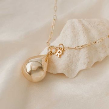 personalisierte Schwangerschaftsbola, Tropfen mit Initialen