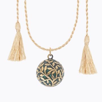 Schwangerschafts Bola Klangkugel Blattwerk, Halskette für schwangere Frauen, Ilado mit Kordel