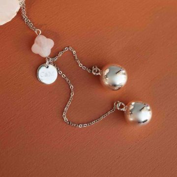 bola klangkugel für Zwillingsschwangerschaft, silber, der Marke aismée