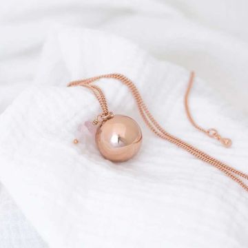 Schwangerschafts Bola Klangkugel mit Quarzstein