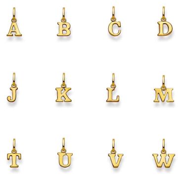 anhänger gold buchstabe
