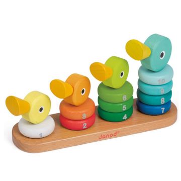 Stapelspiel Entenfamilie aus Holz Janod