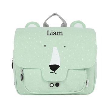 Personalisierbare Schultasche mit Eisbär-Motiv