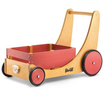 Steiff Spielzeugkiste und Lauflernhilfe aus Holz, Cargo Walker ab 10 Monate, Gratis Versand