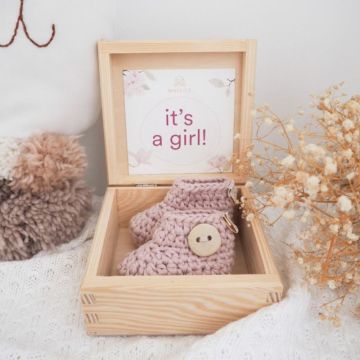 Gender Reveal Geschenkbox „It's a Girl“ 