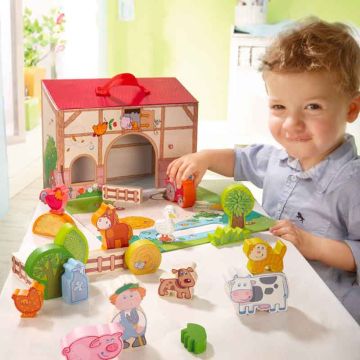 Großes Spielset Haba A la campagne auf französisch