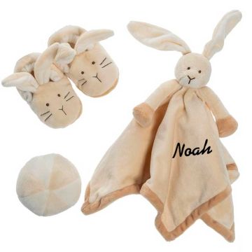 Persönliches Geschenk zur Geburt, Teddykompaniet Hase Set