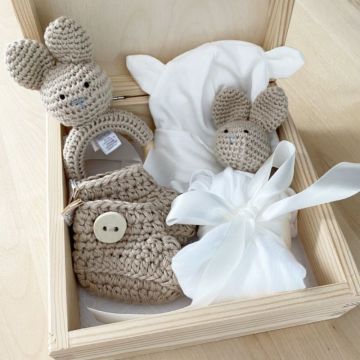 5-teiliges Geschenkset zur Geburt für Neugeborene