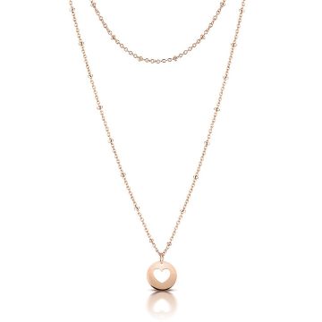 Personalisierte Rotgold Halskette, Mutterkette mit Kindernamen, Kugelkette, Mutterschmuck, Aaina & Co, Gratis Versand