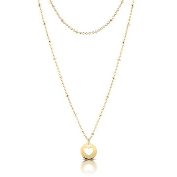 Personalisierte Halskette, Mutterkette mit Kindernamen, Gelbgold, Mutterschmuck, Aaina & Cov