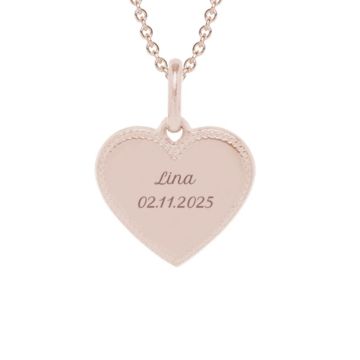 Personalisierbare Halskette mit Herz