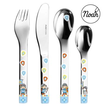 Miko der kleine Ritter  Kinderbesteck mit Gravur 4-teilig Puresigns
