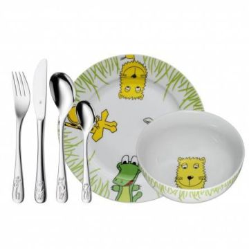 Kinderbesteck-Set 6-teilig Safari Geschenkidee Personalisiert WMF