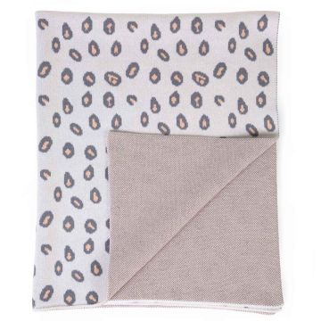 couverture bébé léopard, à personnaliser