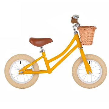 Laufrad Bobbin Balance Bike für Mädchen und Junge 12'', gelb