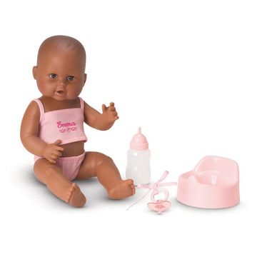 Badepuppe Emma macht pipi, dunkelhäutig