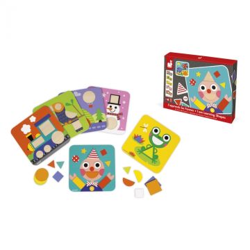 Puzzle Lernspiel Formen, 6 Motiv-Varianten, Janod 