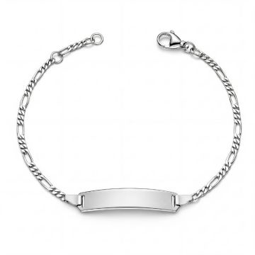 Figaro Baby Armband Weissgold 375 