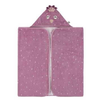 Grosser Badeponcho mit Kapuze 70×130 cm Mrs. Peacock – Trixie, personalisierbar