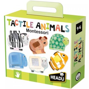 jeu montessori tactile animals