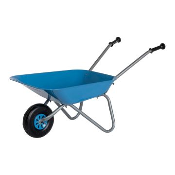 Kinderschubkarre aus Metall blau Rolly Toys