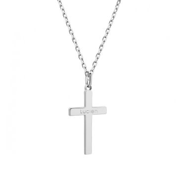 Kreuzkette Silber 925, personalisierbar