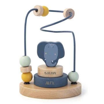 Holzspielzeug Elefant mit Namen und Datum personalisieren
