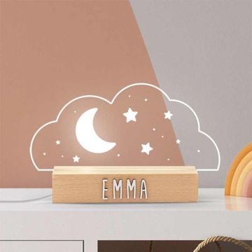 Wolke personalisierte Lampe Name