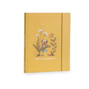 Babybuch von Moulin Roty mit drei Hasen