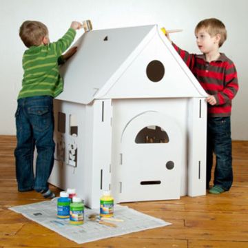 Spielhaus aus Karton zum bemalen Calacasa