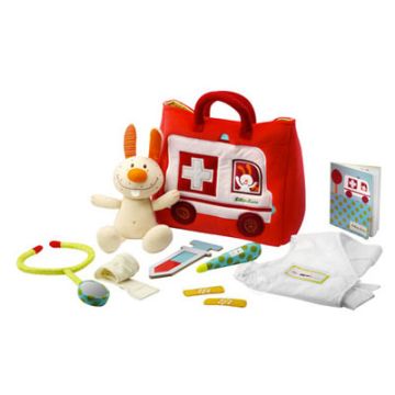Kleines Doktor Spielset Rettungswagen für Kinder Lilliputiens