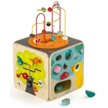 Maxi Activity Looping mit 8 Funktionen Spielzeug aus Holz ab 18 Monate, Janod