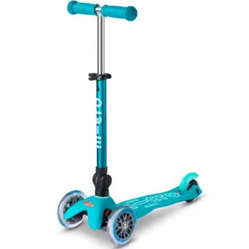 trottinette pliable, mini micro, aqua et led
