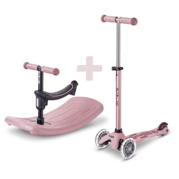 Scooter und Wippe, rosa, Mini Micro