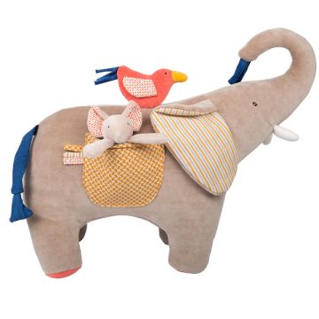 Musik Stofftier Elefant Papoum Moulin Roty