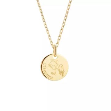 Collier ange dessiné à graver