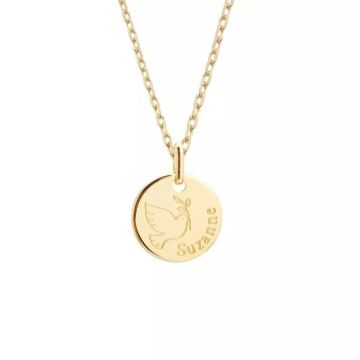 collier et pendentif colombe