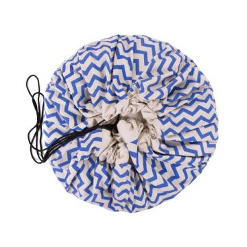 Spielsack Classic Zigzag blau