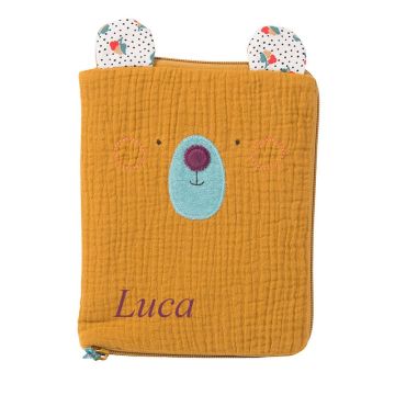 Hülle für Baby Untersuchungsheft Bär Les Jolis pas Beaux Moulin Roty