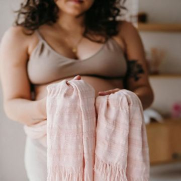 rebozo bio Farbe puderrosa