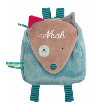 Rucksack Fuchs zu personnalisieren, blau, les Jolis pas Beaux