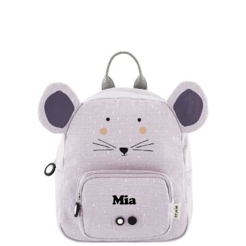 kleine Maus Kindergartenrucksack mit Namen personalisieren Kind