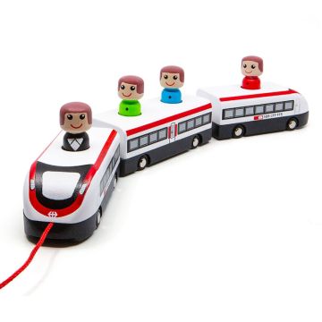 SBB Nachzieh Zug aus Holz Online Shop Schweiz, Spiela