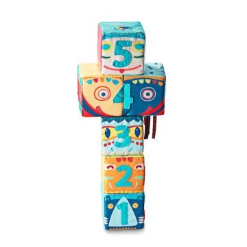  Set aus 6 Totemwürfeln für Baby ab 6 Monates, Lilliputiens