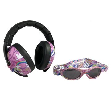 Baby Banz Gehörschutz und Peace-Brillen