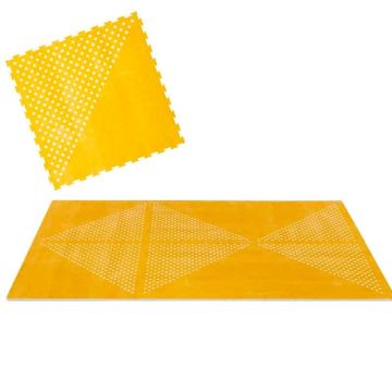 Modulare Spielmatte Toddlekind, Puzzle-Elemente aus hochwertigstem EVA-Schaum, Earth gelb