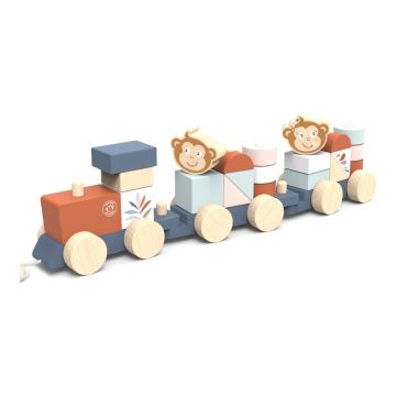 Stapelzug aus Holz