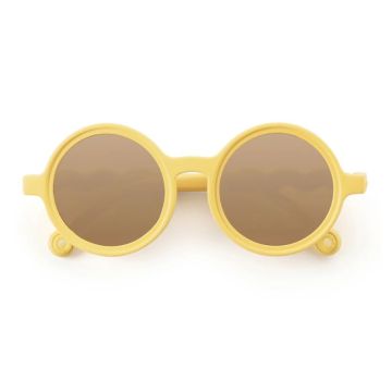 Runde Kinderbrille ab 18 Monaten, zitronengelb