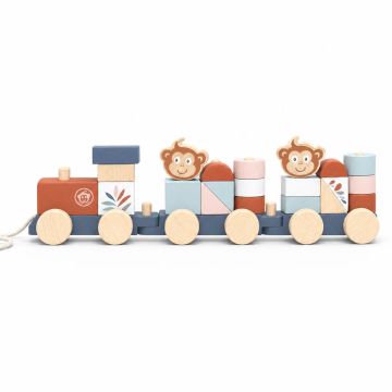 Stapelzug aus Holz, personalisierbar