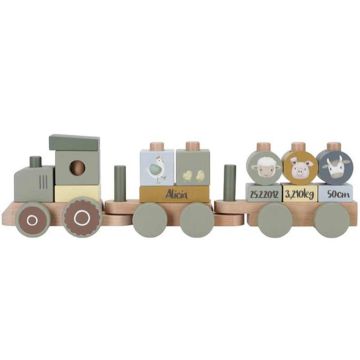 little dutch personalisierter Holzzug, little farm